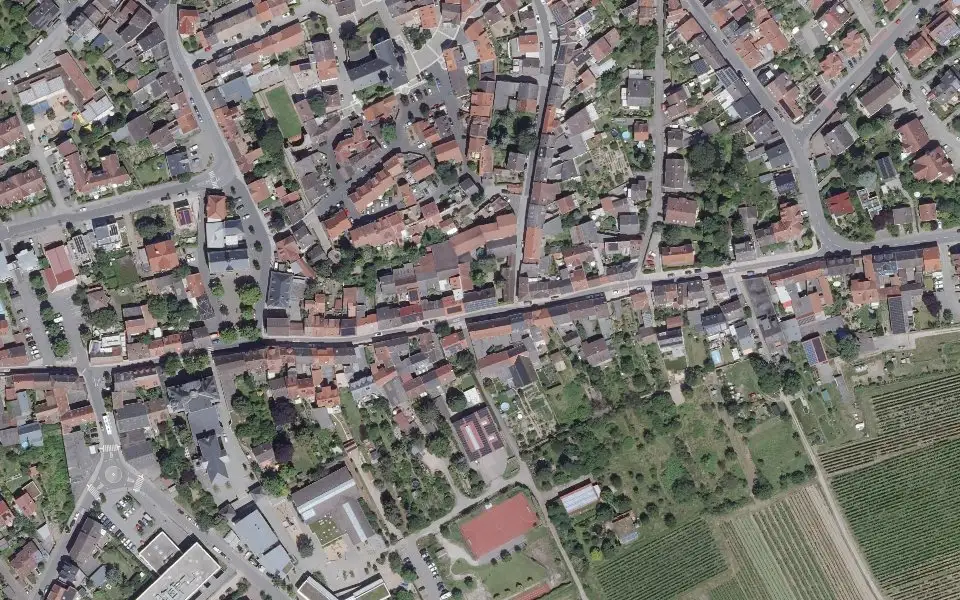Luftbild mit der Einzellage Höllenweg