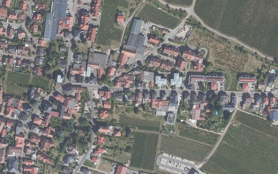 Luftbild der Umgebung von Bioland-Weingut Breiling in Maikammer
