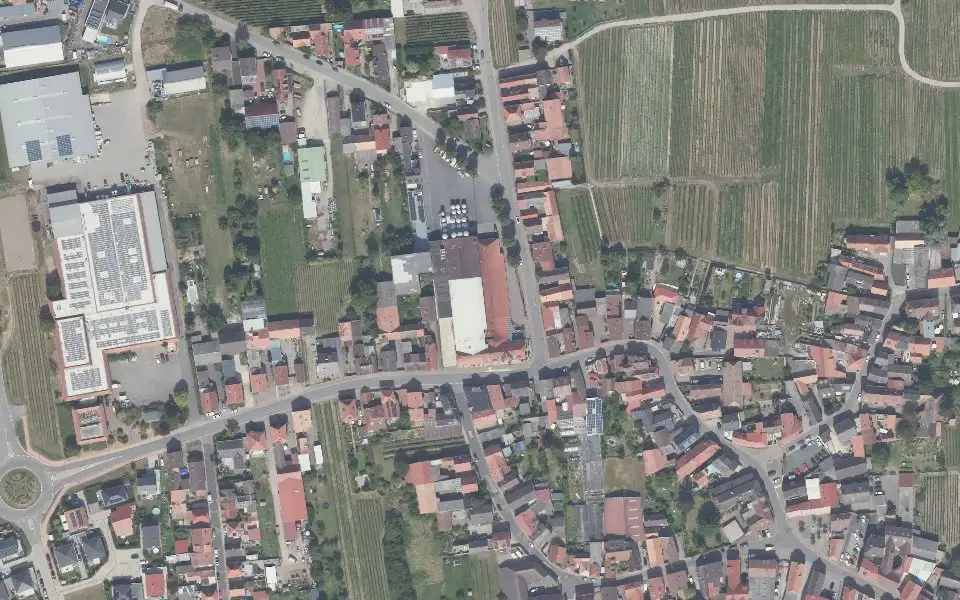 Luftbild der Umgebung von Die Weinmacher in Niederkirchen bei Deidesheim