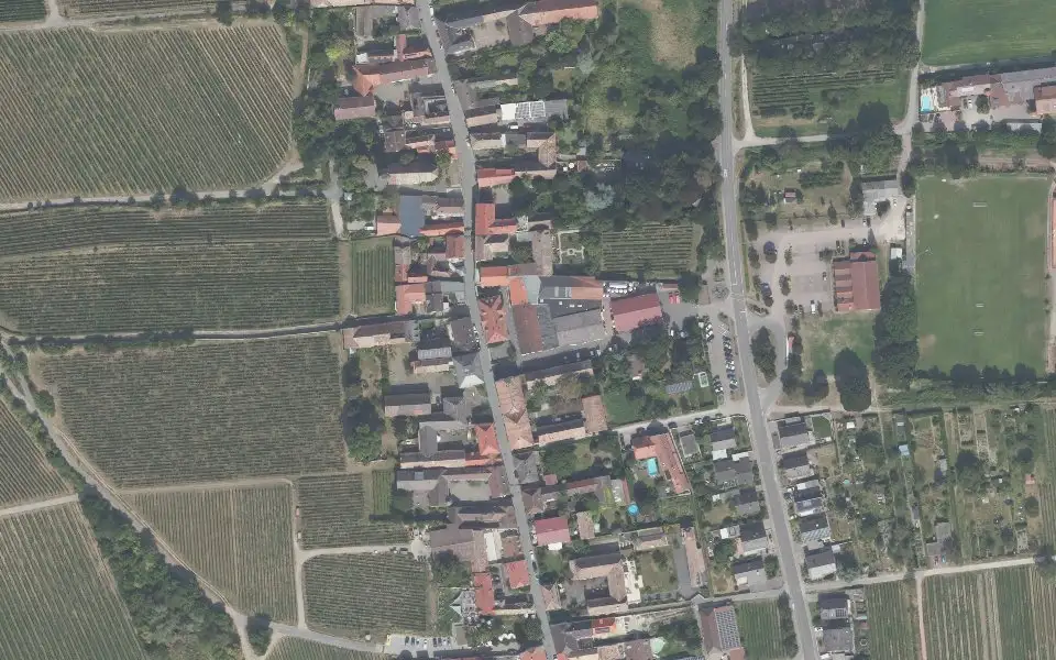 Luftbild mit der Einzellage Pechstein