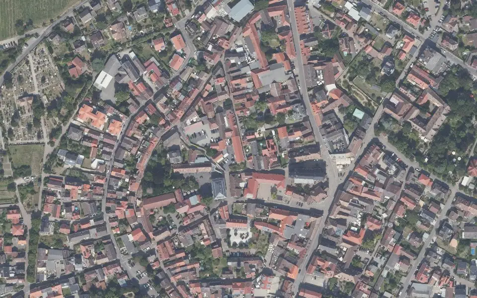 Luftbild mit der Einzellage Nonnenstück