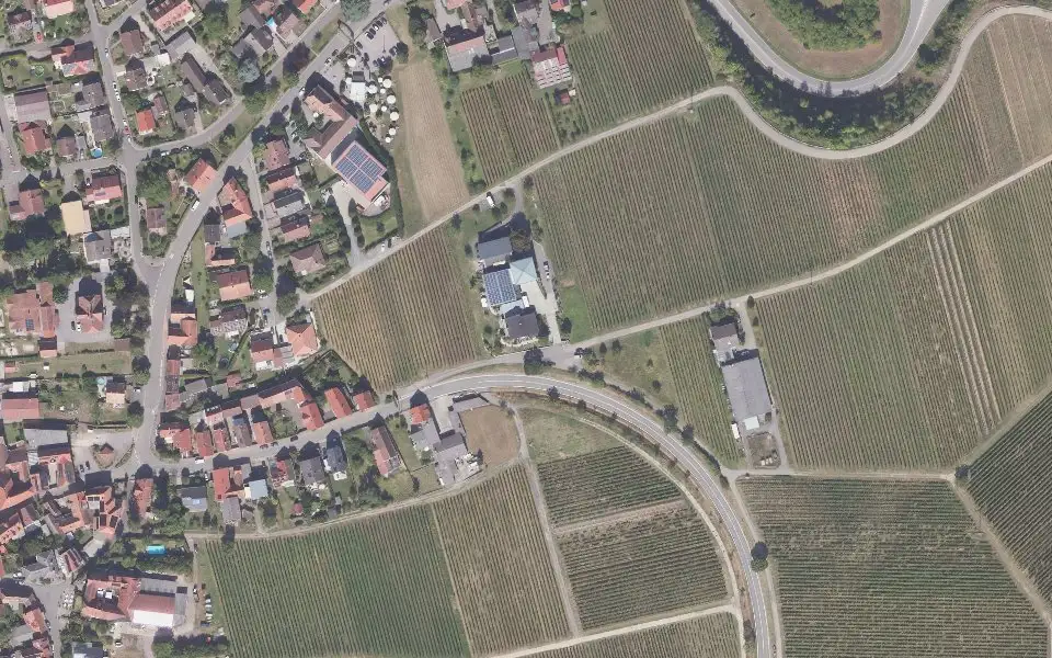 Luftbild mit der Einzellage Rosenberg
