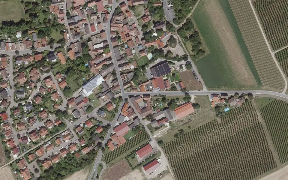 Luftbild der Umgebung von Gröhl in Weinolsheim