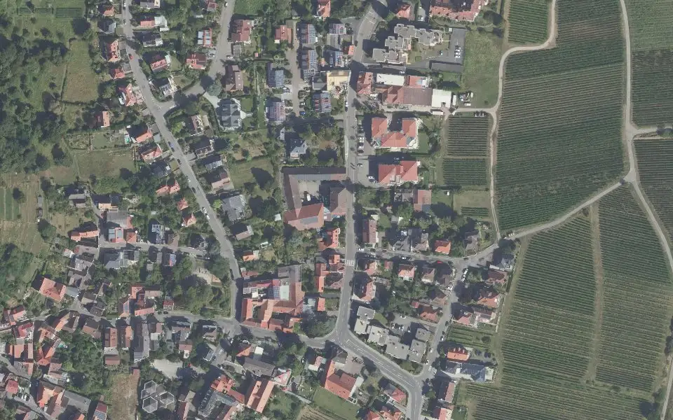 Luftbild mit der Einzellage Erkenbrecht