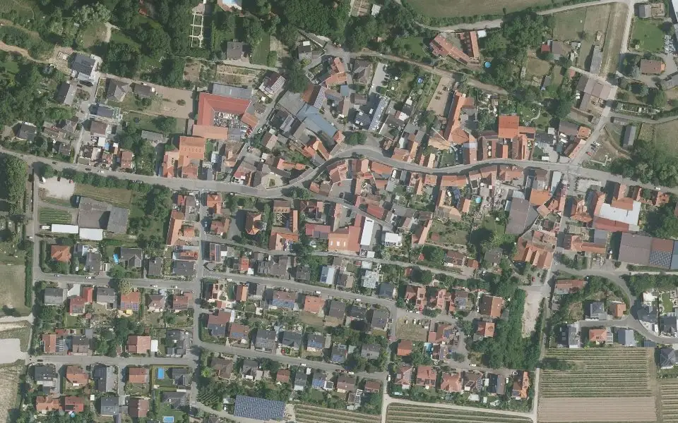 Luftbild mit der Einzellage Mandelröth