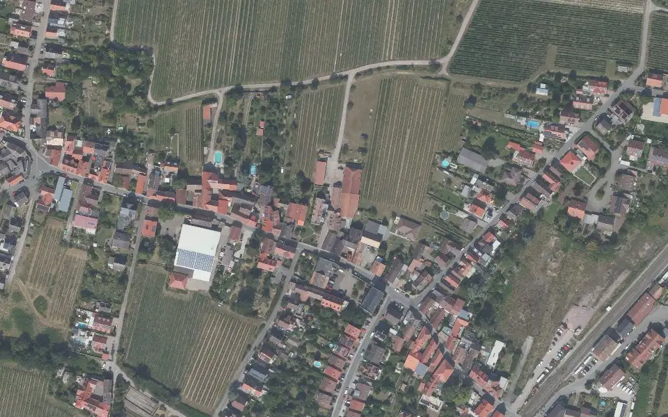 Luftbild mit der Einzellage Mandelring