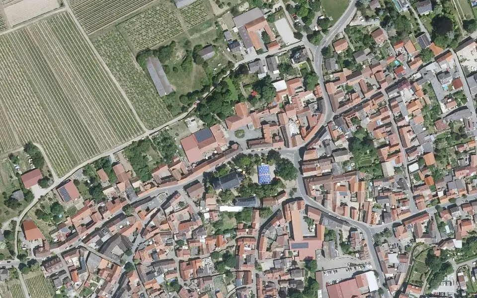 Luftbild der Umgebung von Hohenfelser Hof in Westhofen