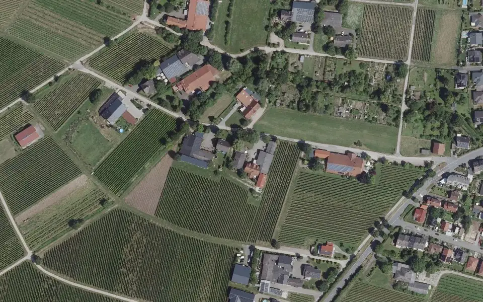 Luftbild mit der Einzellage Ebersberg