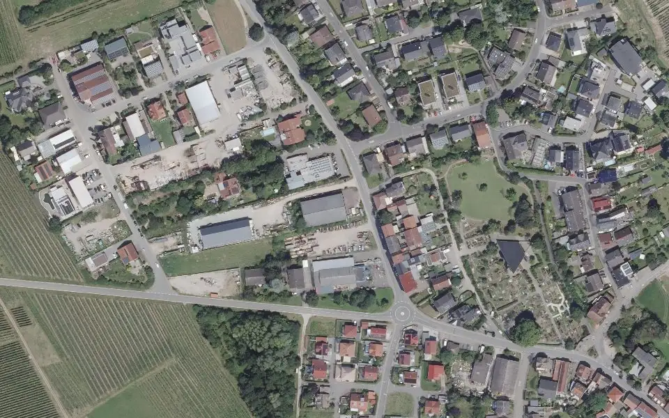 Luftbild der Umgebung von Klosterweingut in Ockenheim