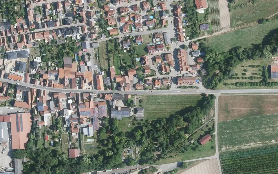 Luftbild mit der Einzellage Schneckenberg