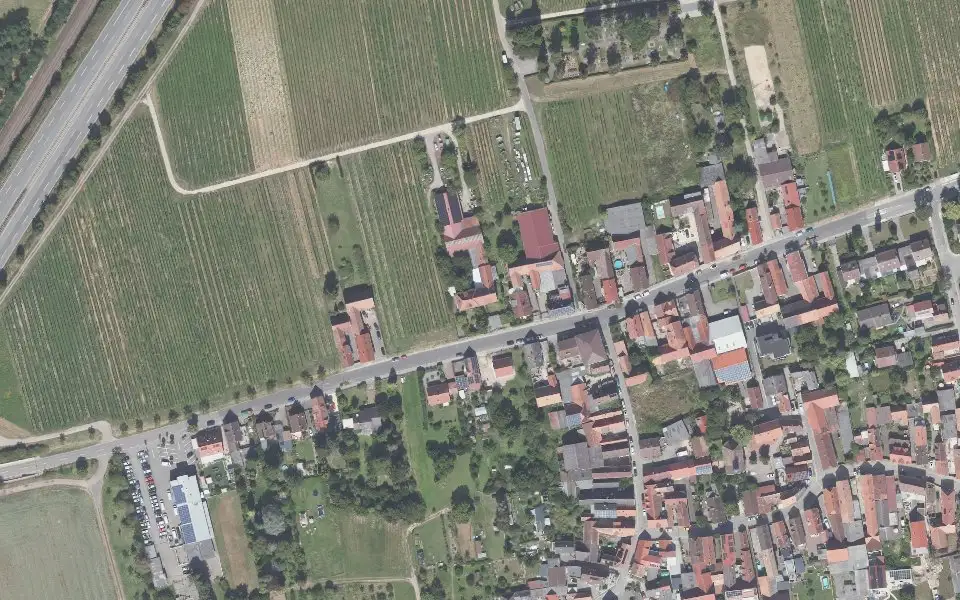 Luftbild mit der Einzellage Herrenberg
