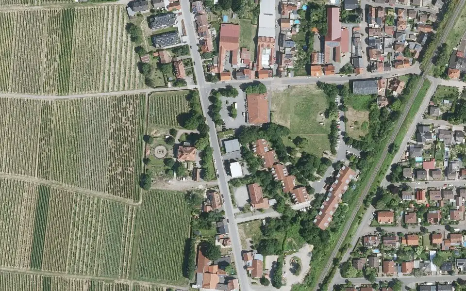 Luftbild mit der Einzellage Bürgel