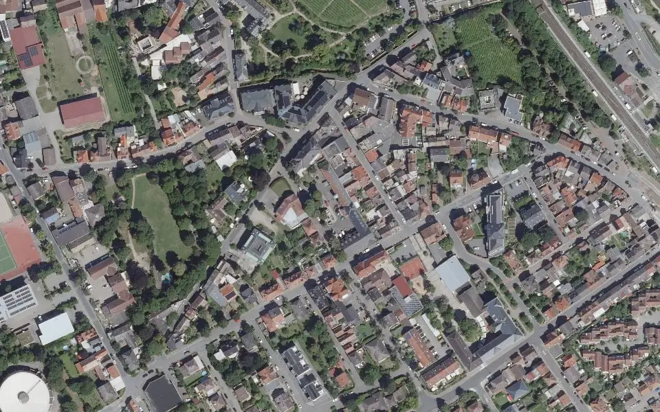 Luftbild mit der Einzellage Glöck
