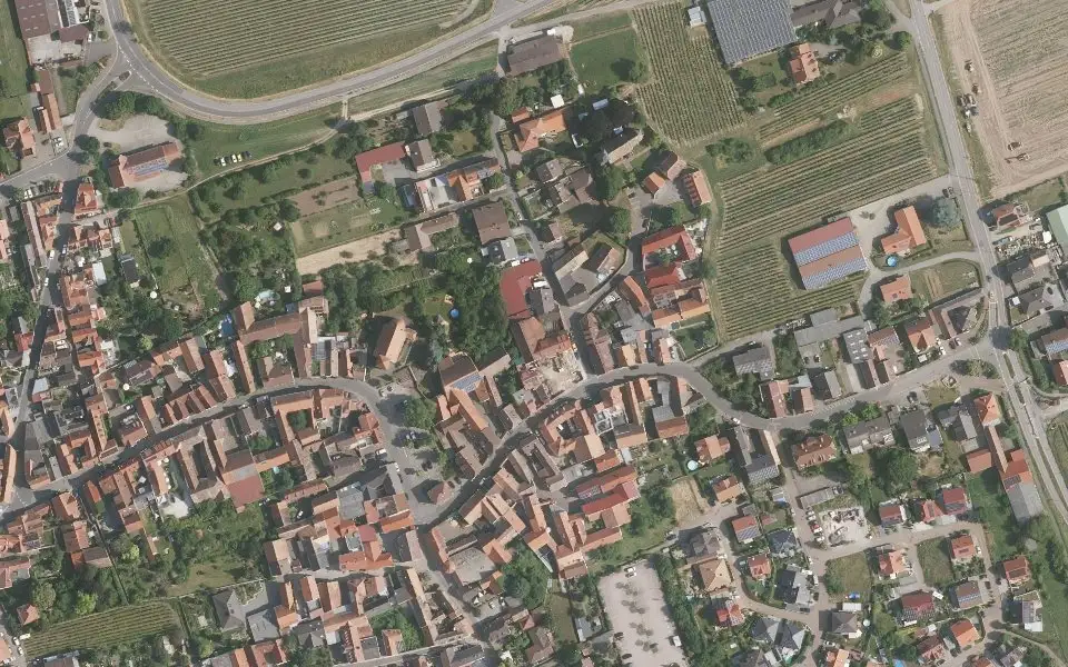 Luftbild mit der Einzellage Sonnenberg