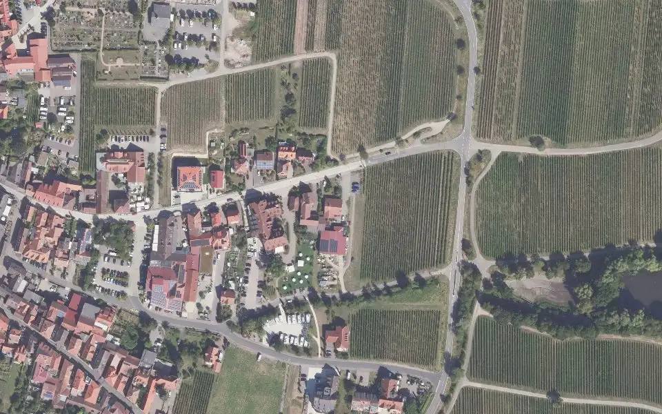 Luftbild der Umgebung von Wein- & Sekthof Holger Schneider in Sankt Martin