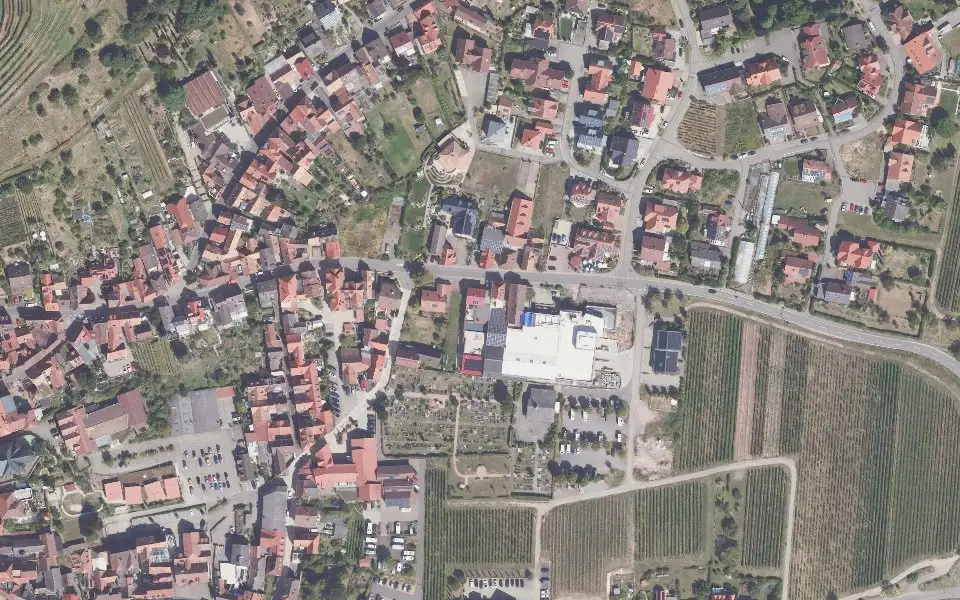 Luftbild der Umgebung von Weingut A. Seeber in Sankt Martin