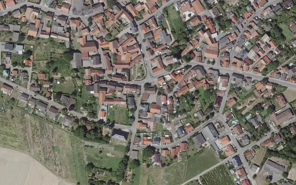 Luftbild mit der Einzellage Martinsberg