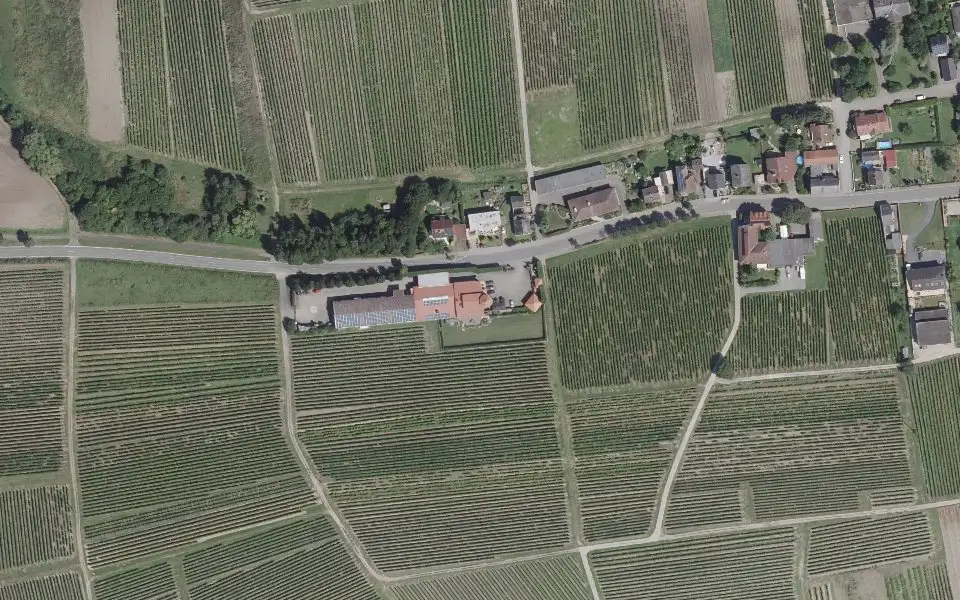 Luftbild der Umgebung von Weingut Achim Hochthurn in Horrweiler