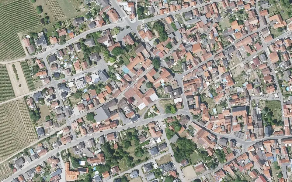 Luftbild mit der Einzellage Kapellenberg