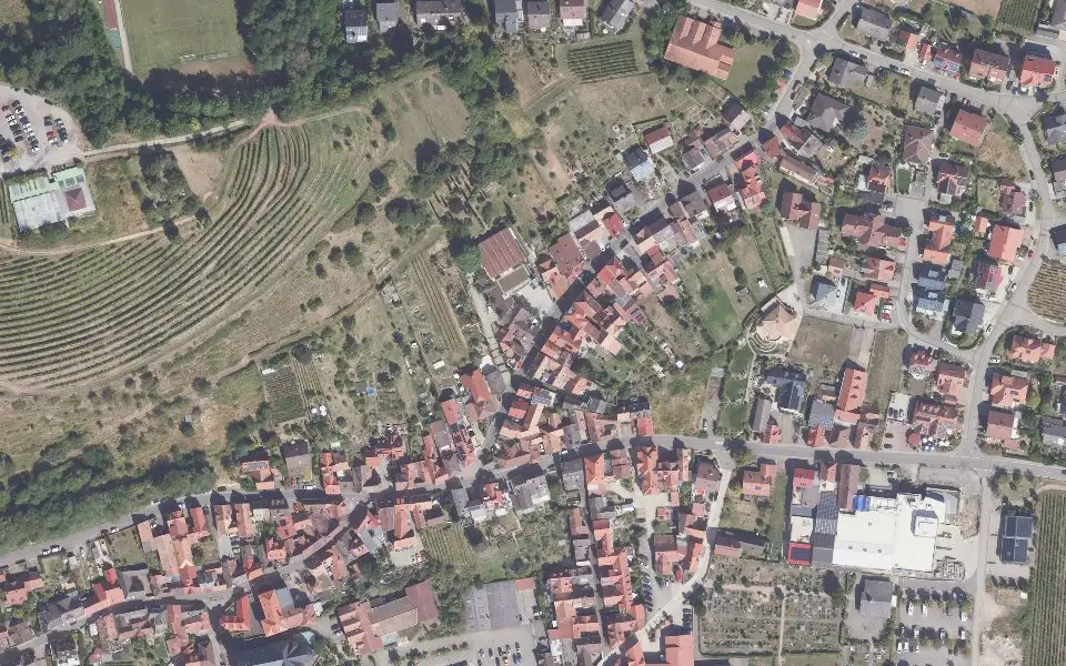 Luftbild der Umgebung von Weingut Alfons Ziegler in Sankt Martin