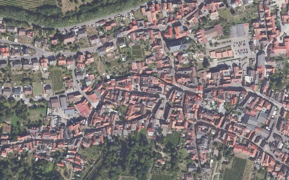 Luftbild der Umgebung von Weingut Aloisiushof in Sankt Martin
