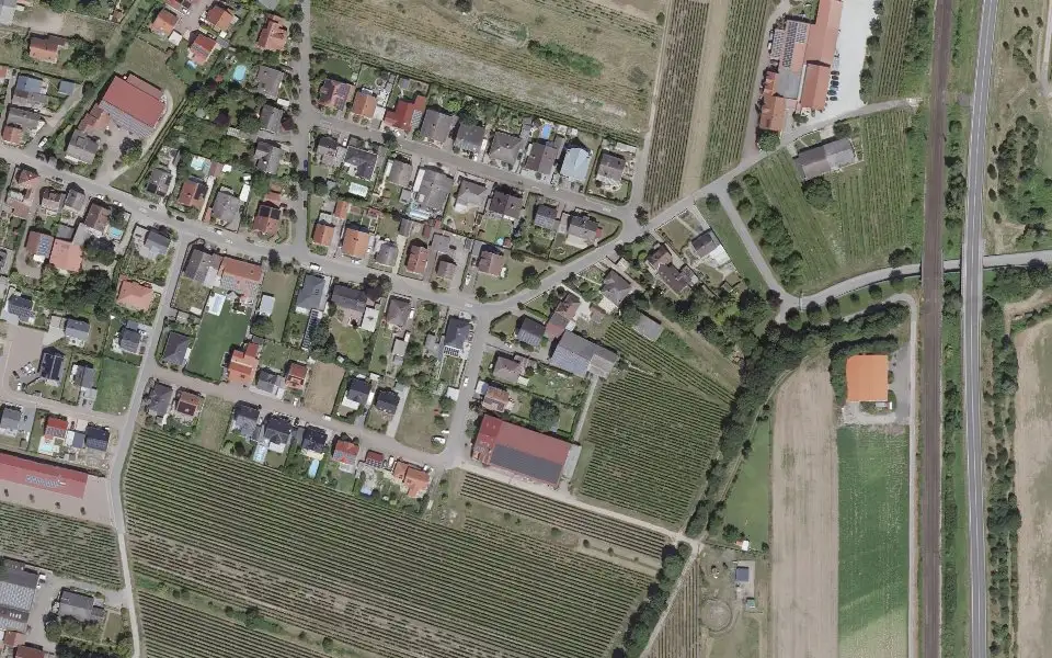 Luftbild der Umgebung von Weingut am Honigberg in Ludwigshöhe