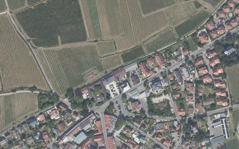 Luftbild der Umgebung von Weingut Andres in Deidesheim