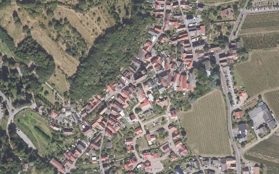 Luftbild der Umgebung von Weingut Argus in Gleisweiler