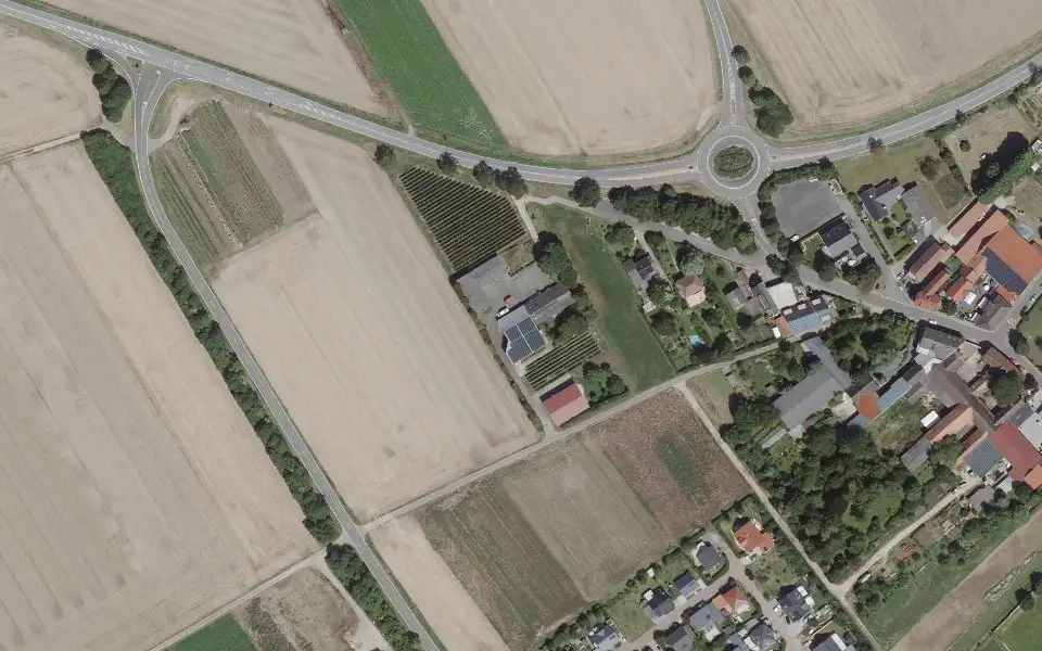 Luftbild der Umgebung von Weingut Bacchushof in Dexheim