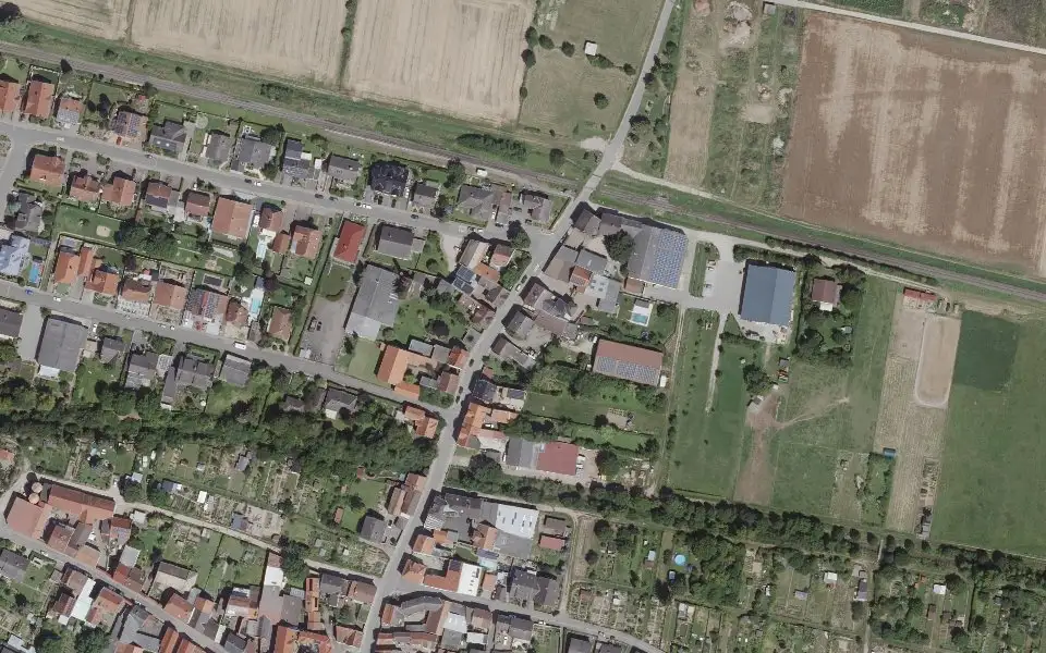 Luftbild mit der Einzellage Bockshaut