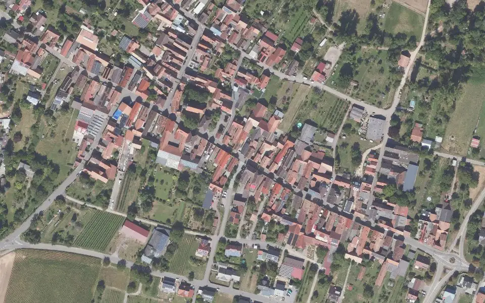 Luftbild der Umgebung von Weingut Becker in Heuchelheim-Klingen
