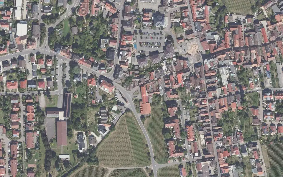 Luftbild der Umgebung von Weingut Bernd Schäfer in Edenkoben