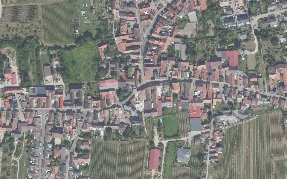 Luftbild der Umgebung von Weingut Blaul & Sohn in Gönnheim