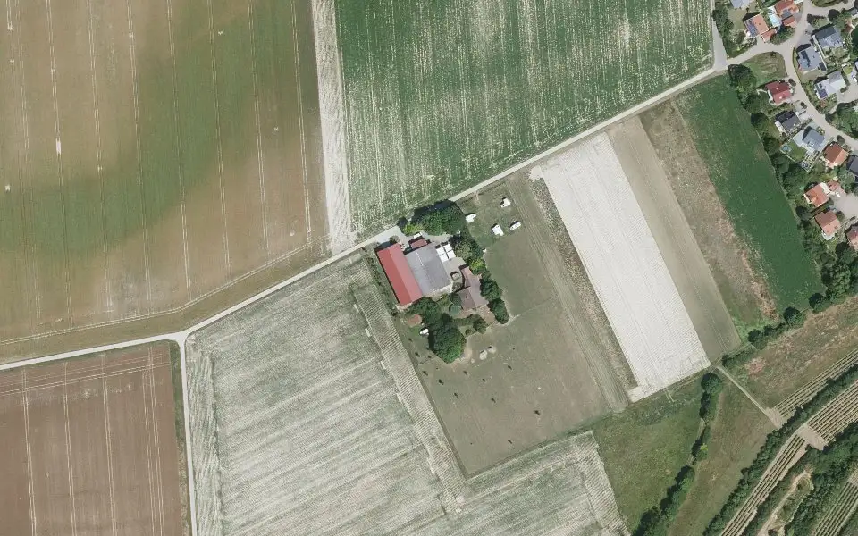 Luftbild mit der Einzellage Klosterberg