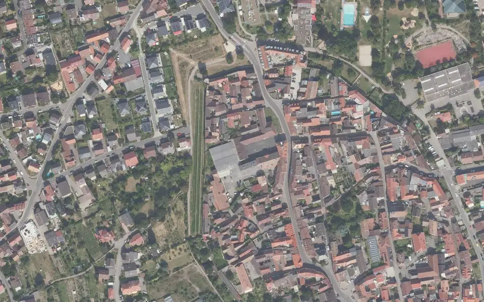 Luftbild der Umgebung von Weingut Dr. Bürklin-Wolf in Wachenheim an der Weinstraße