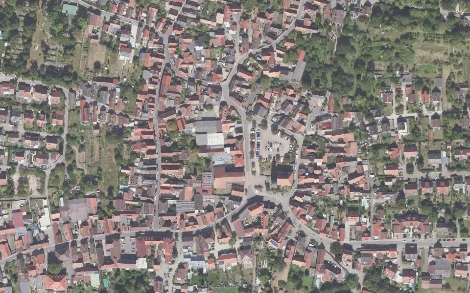 Luftbild mit der Einzellage Altes Löhl
