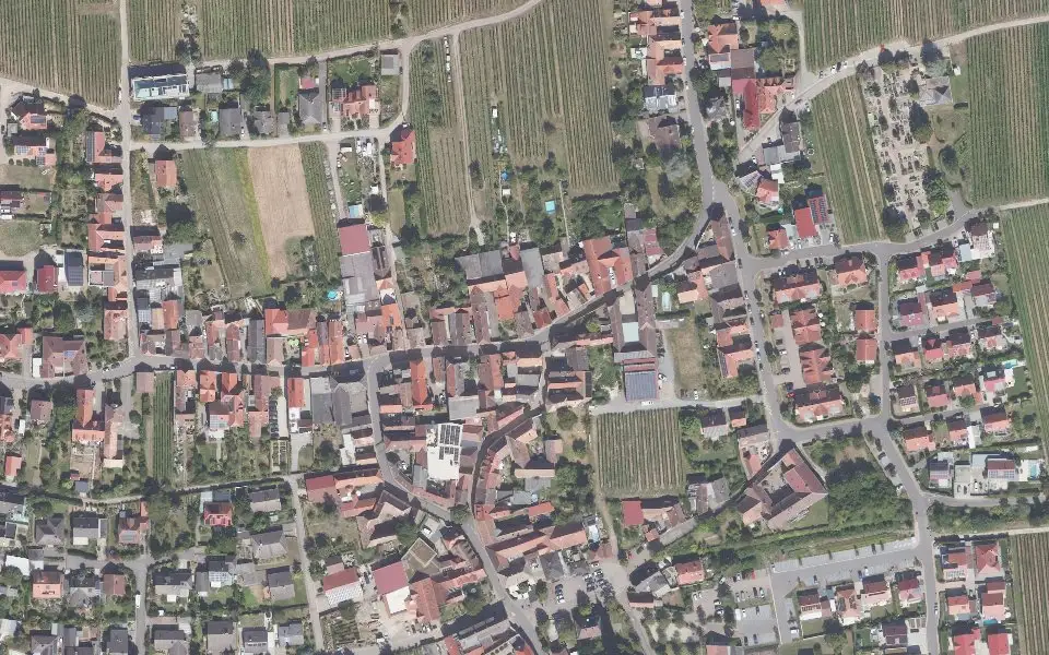 Luftbild der Umgebung von Weingut Durmann in Hainfeld
