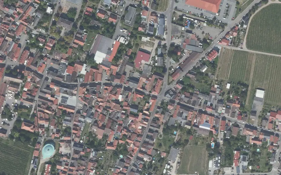 Luftbild mit der Einzellage Glockenzehnt