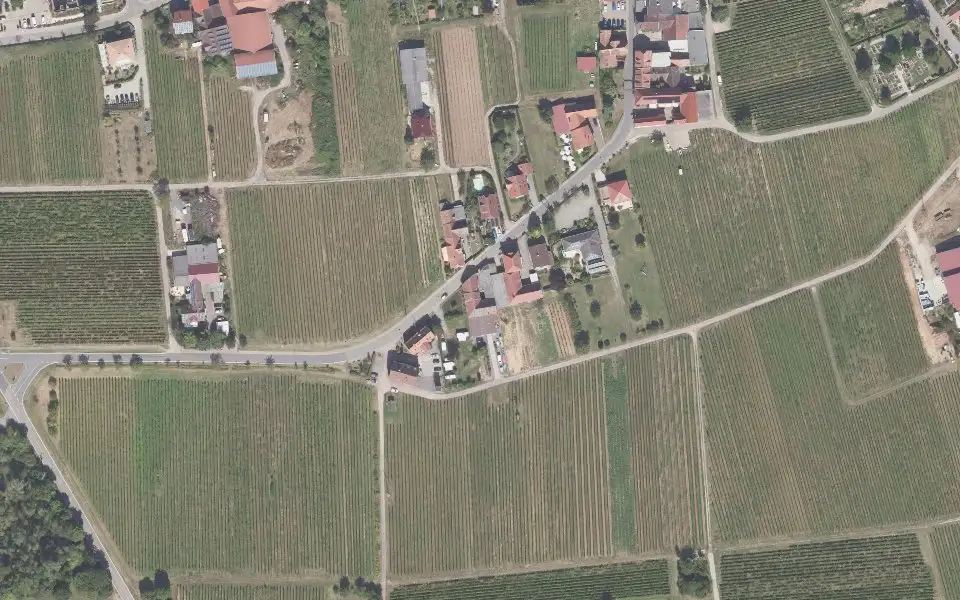 Luftbild der Umgebung von Weingut Eichhorn in Flemlingen