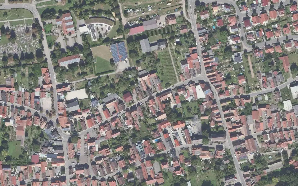 Luftbild mit der Einzellage Sonnenberg