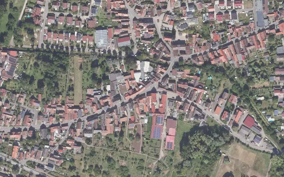 Luftbild der Umgebung von Weingut Feitig-Richter in Siebeldingen
