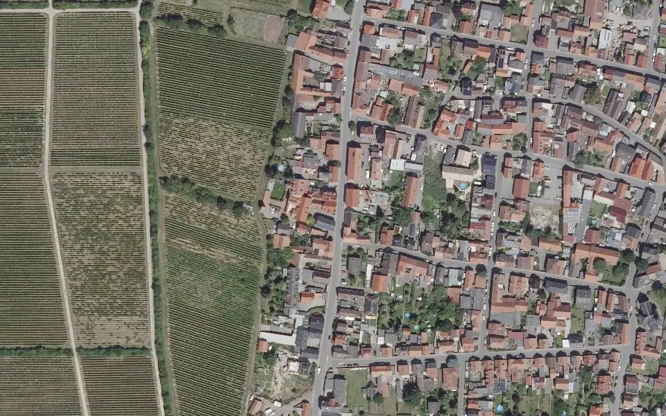 Luftbild mit der Einzellage Paterhof