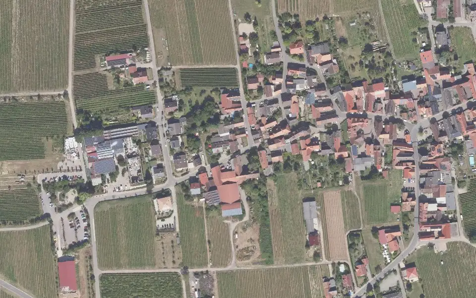 Luftbild der Umgebung von Weingut Franz Weber in Flemlingen