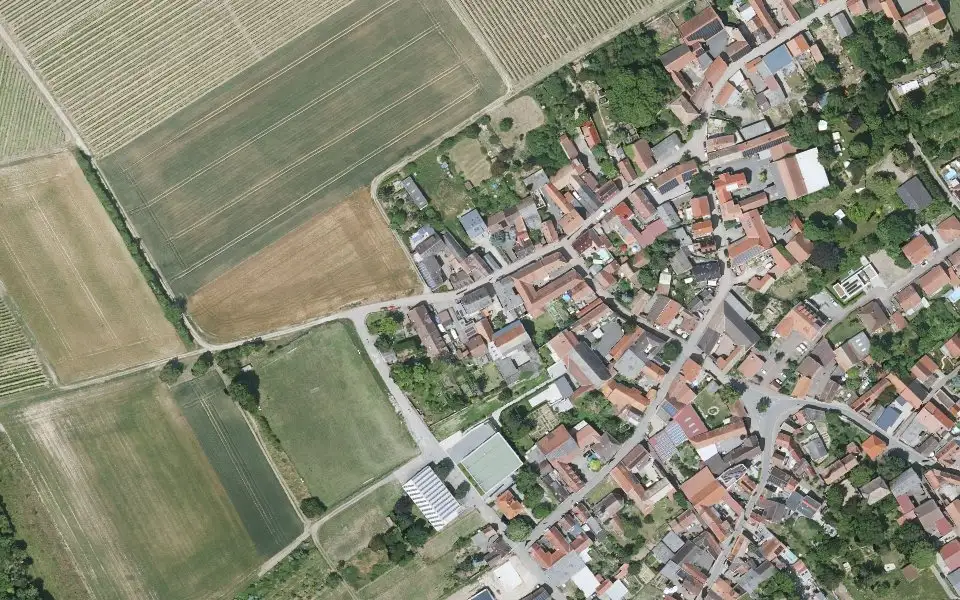 Luftbild mit der Einzellage Kloppberg