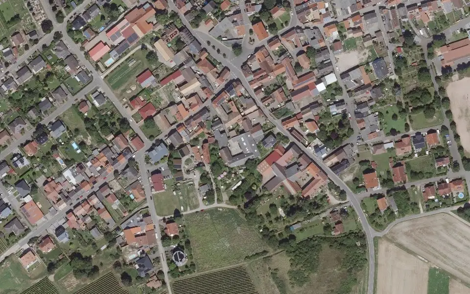 Luftbild der Umgebung von Weingut Gebert in Siefersheim