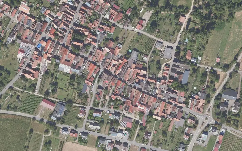 Luftbild der Umgebung von Weingut Grafenhof in Heuchelheim-Klingen