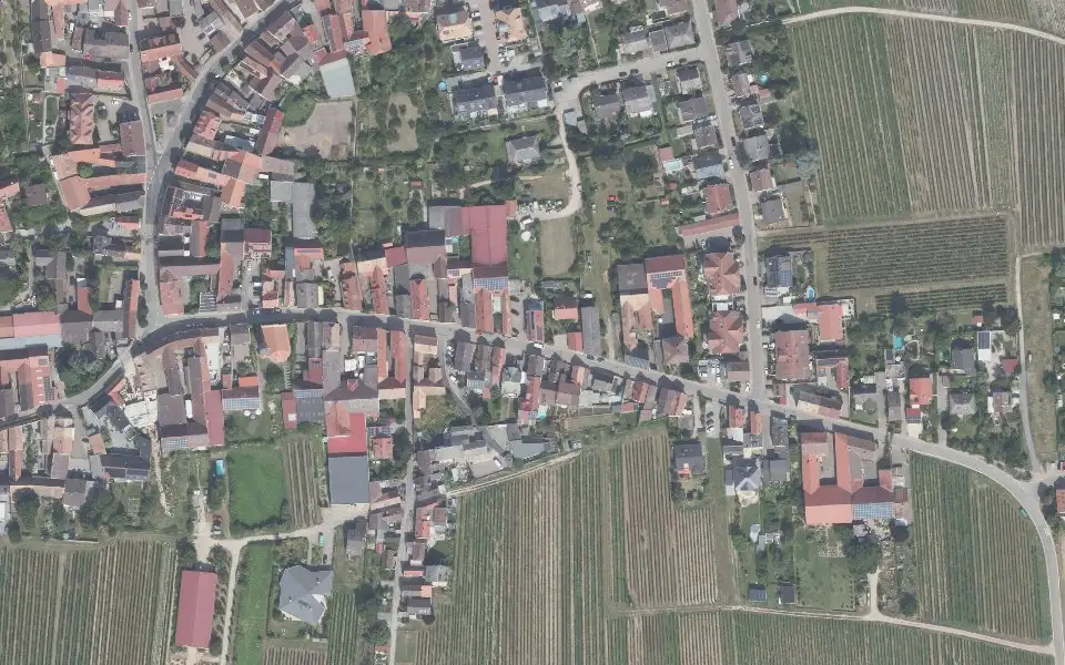 Luftbild der Umgebung von Weingut Hans Meinhardt in Gönnheim