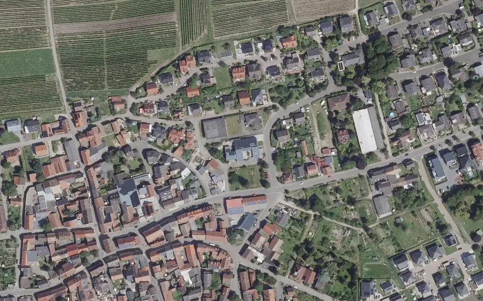 Luftbild der Umgebung von Weingut Hessert in Horrweiler