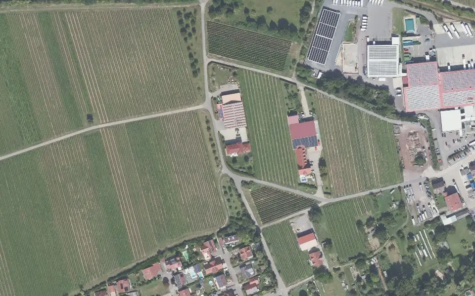 Luftbild der Umgebung von Weingut Hörner in Hochstadt (Pfalz)