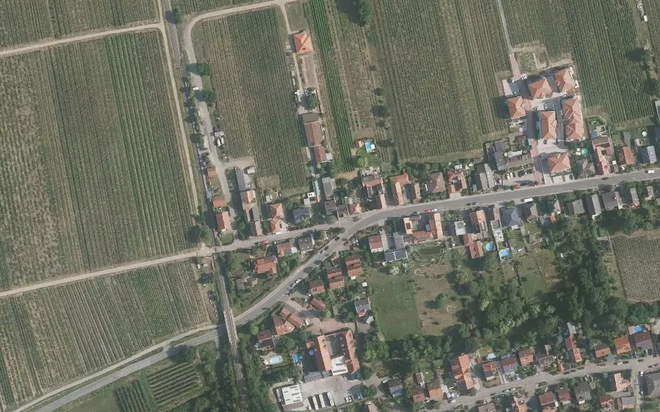 Luftbild der Umgebung von Weingut Hubach in Erpolzheim